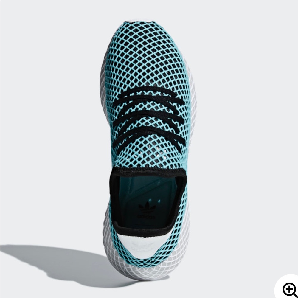 NWT Adidas Blue Parley x Deerupt Runner Core Black - Picture 4 of 8